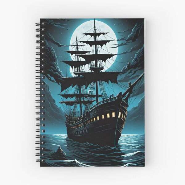 Item preview, ghost ship, flying Dutchman, sailboat, pirate ship designed and sold by DonnaBlankaArt.