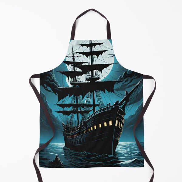 Item preview, ghost ship, flying Dutchman, sailboat, pirate ship designed and sold by DonnaBlankaArt.