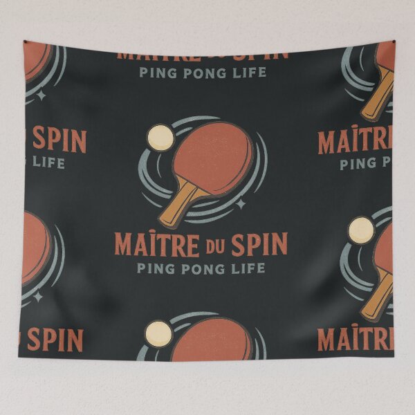 Item preview, Spin Master – Table Tennis Graphic Art designed and sold by MrBoutik.