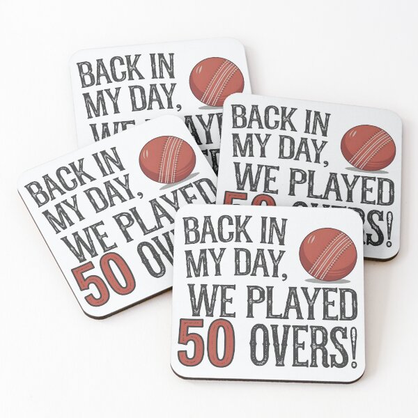 Item preview, Back in My Day, We Played 50 Overs! – Funny Nostalgic Cricket Design designed and sold by Jollys-ArtShop.