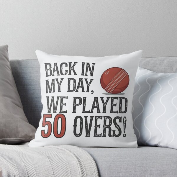 Item preview, Back in My Day, We Played 50 Overs! – Funny Nostalgic Cricket Design designed and sold by Jollys-ArtShop.