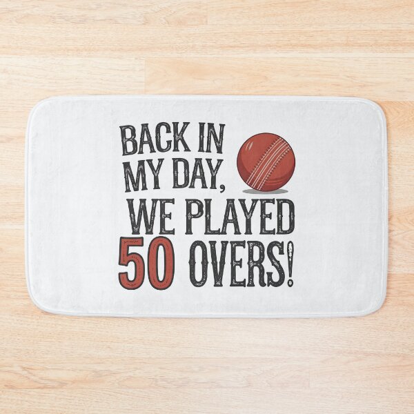 Item preview, Back in My Day, We Played 50 Overs! – Funny Nostalgic Cricket Design designed and sold by Jollys-ArtShop.