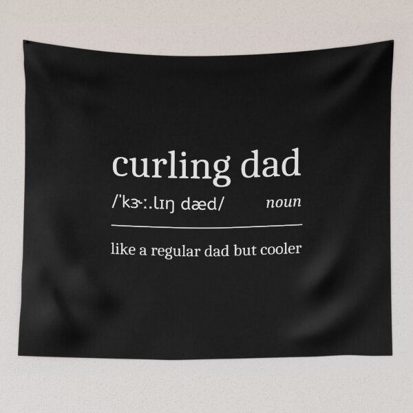 Item preview, Curling Dad Definition Funny Sarcastic Curling Father designed and sold by StrideSuccess.