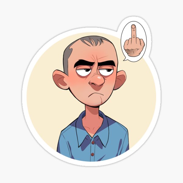 Item preview, Flipping off Illustration  designed and sold by FarieArt.