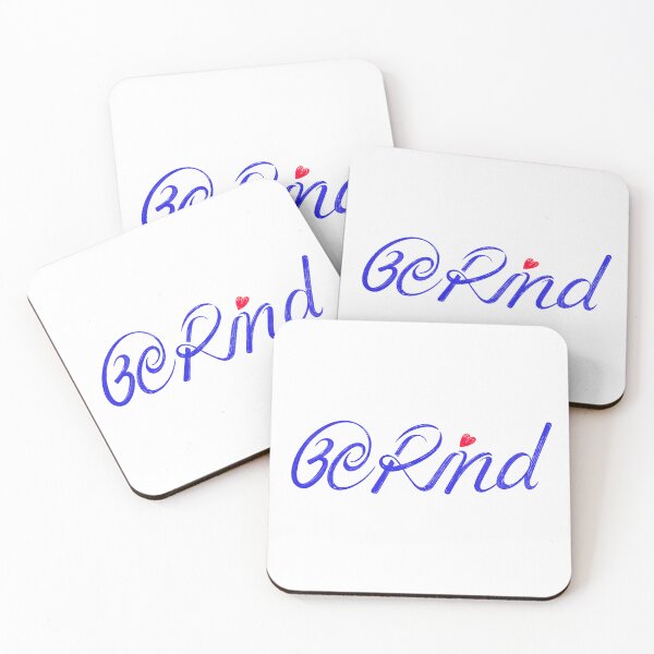 Item preview, Art with Human Touch. Be Kind Hand Drawn Text Blue Red designed and sold by Wiggly Lines.