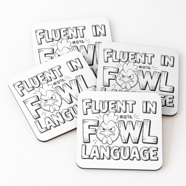 Item preview, Fluent in Fowl Language. Black Version designed and sold by ArthousePromos.