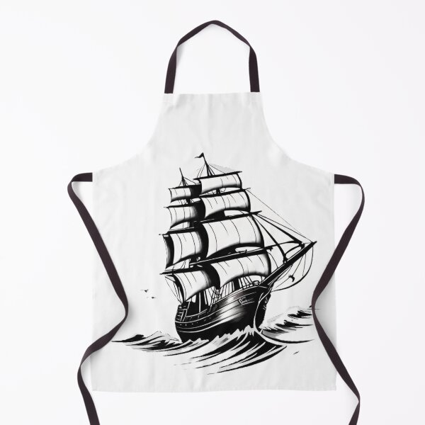 Item preview, ghost ship, flying Dutchman, sailboat, pirate ship designed and sold by DonnaBlankaArt.