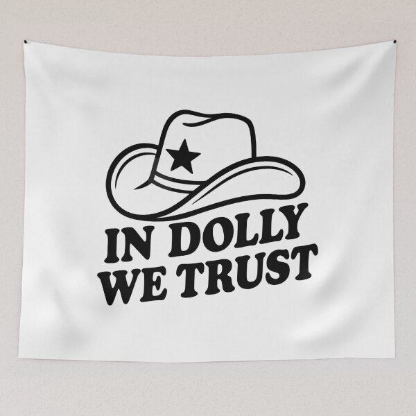 Item preview, Retro Cowgirl Hat Design – In Music We Trust designed and sold by Timegraf.