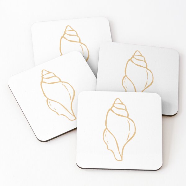 Item preview, Biege Minimal Seashell Line Art – Boho Chic designed and sold by Bella-Bear.