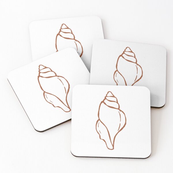 Item preview, Brown Minimal Seashell Line Art – Boho Aesthetic designed and sold by Bella-Bear.