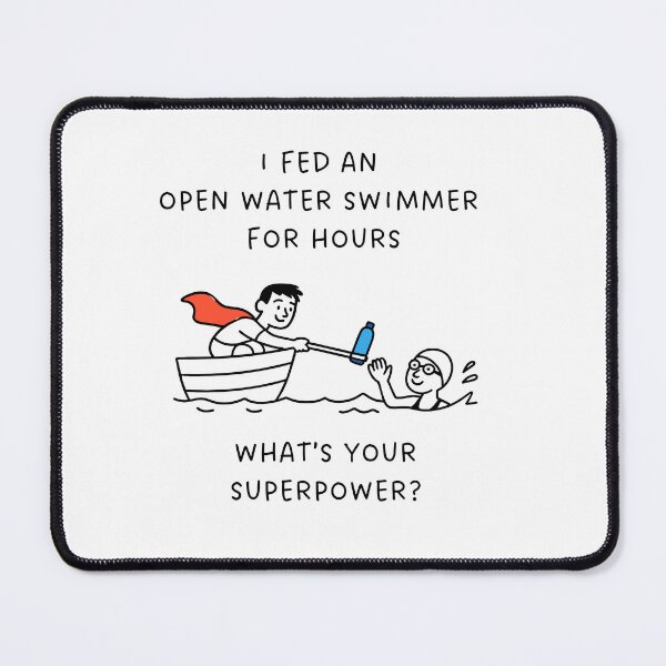 Item preview, Open Water Swim Feeder Superpower - Male Feeder & Female Swimmer  designed and sold by Open Water Swimming Gifts.
