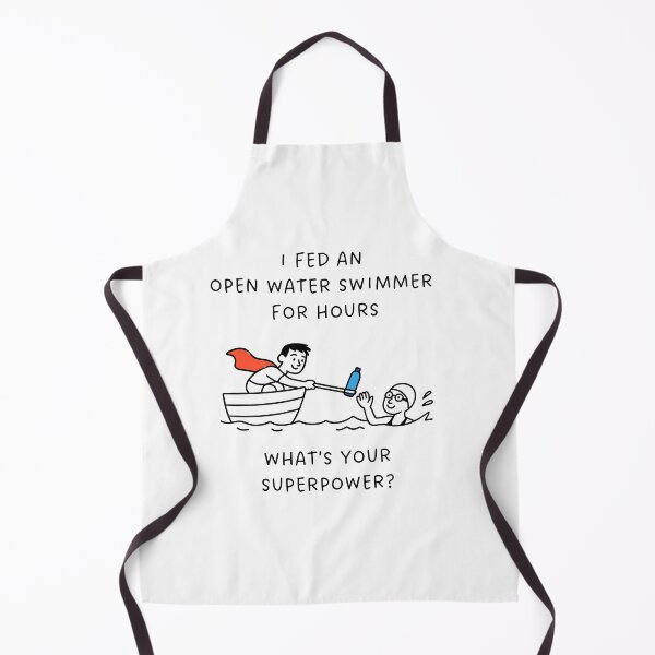 Item preview, Open Water Swim Feeder Superpower - Male Feeder & Female Swimmer designed and sold by Open Water Swimming Gifts.