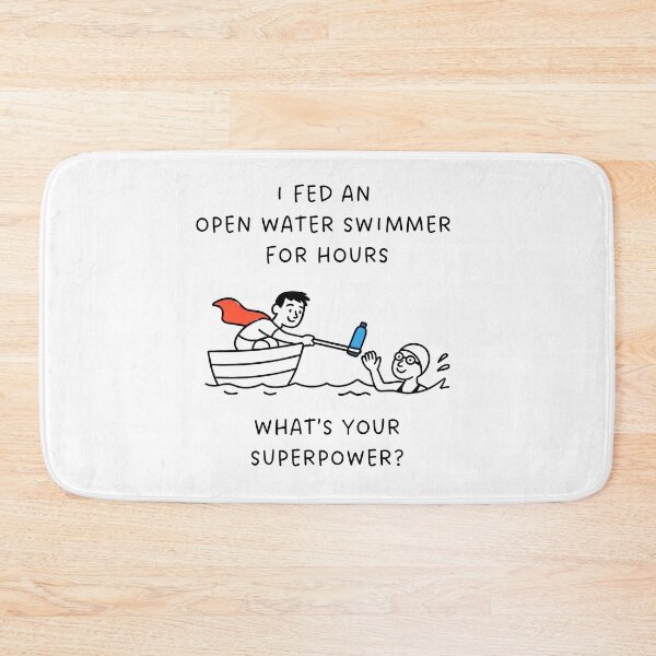 Item preview, Open Water Swim Feeder Superpower - Male Feeder & Female Swimmer  designed and sold by Open Water Swimming Gifts.