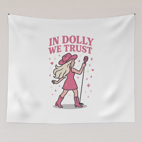 Item preview, Retro Cowgirl Hat Design – In Music We Trust designed and sold by Timegraf.