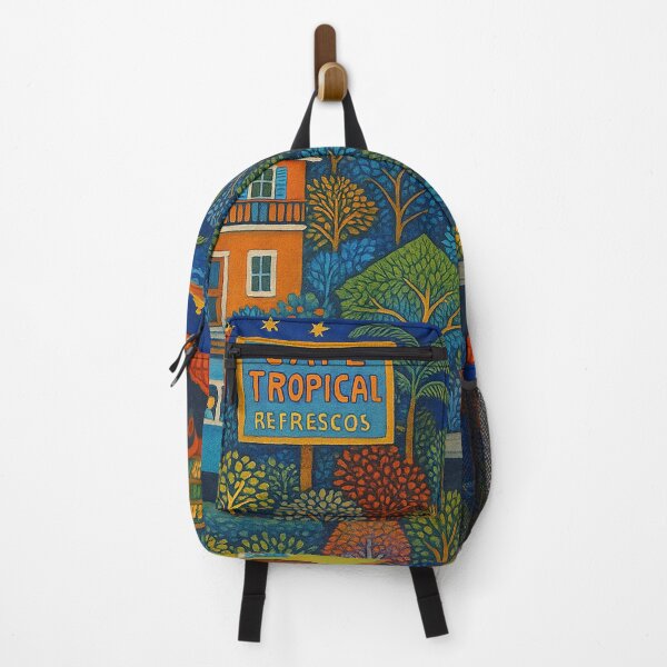 Item preview, Cape Tropica Vibrant Folk Art Townscape designed and sold by weirdfishes123.