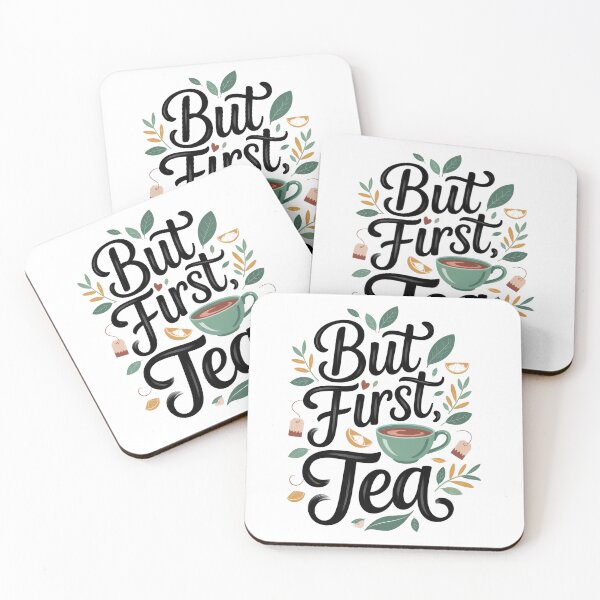Item preview, But First, Tea – Cute Tea Lover Quote Design designed and sold by EpicMediaShop.