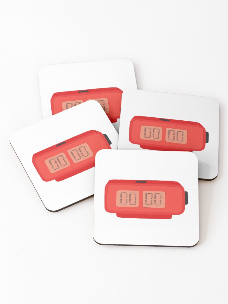 Thumbnail 1 of 5, Coasters (Set of 4), Alarm Clock designed and sold by cadstudios.