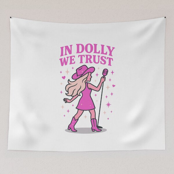 Item preview, Retro Cowgirl Hat Design – In Music We Trust designed and sold by Timegraf.