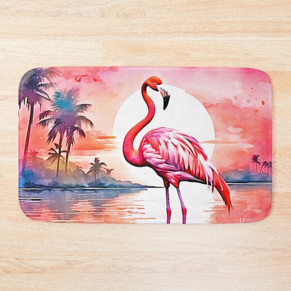 Item preview, Pink Flamingo Sunset designed and sold by Health And Fitness Posts e-Store.