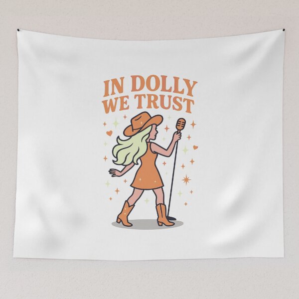 Item preview, Retro Cowgirl Hat Design – In Music We Trust designed and sold by Timegraf.