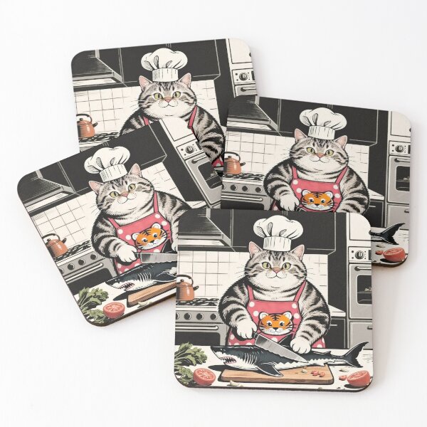 Item preview, chef meow designed and sold by artsmeow.