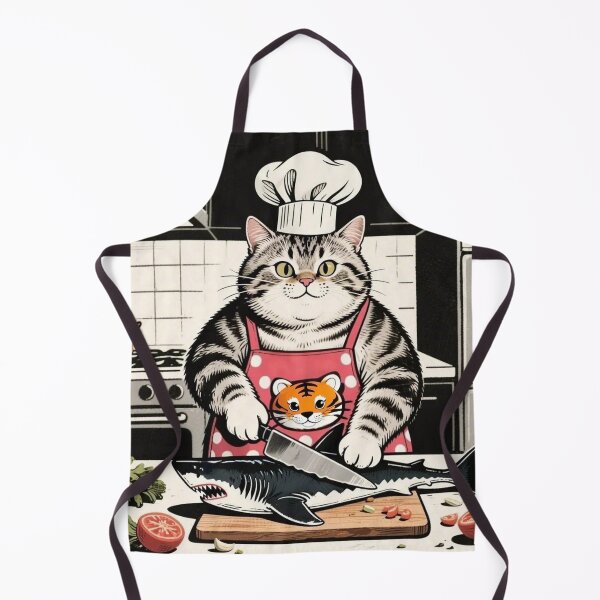 Item preview, chef meow designed and sold by artsmeow.