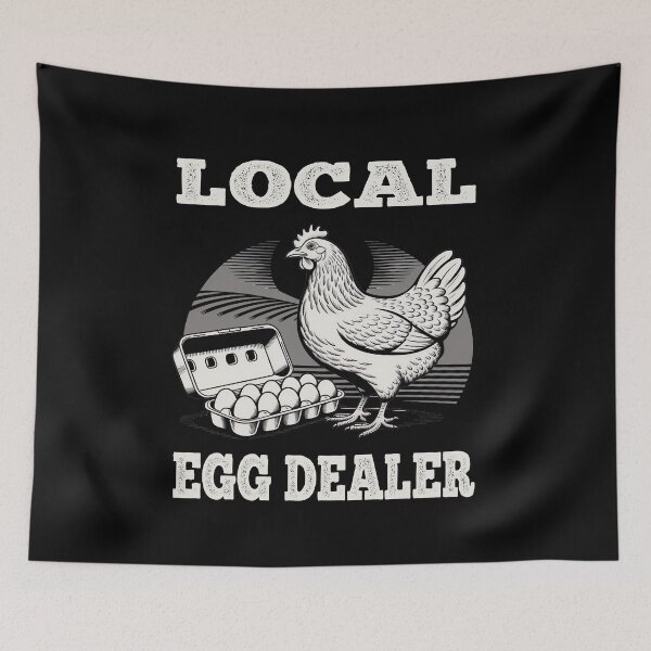 Item preview, Local Egg Dealer Chicken Motif designed and sold by MooonTees.