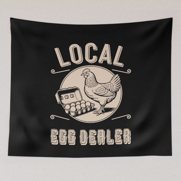 Item preview, Local Egg Dealer Chicken Motif designed and sold by MooonTees.