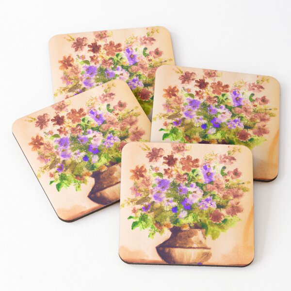 Item preview, rustic vase of flowers designed and sold by SKULLARTISTRY.