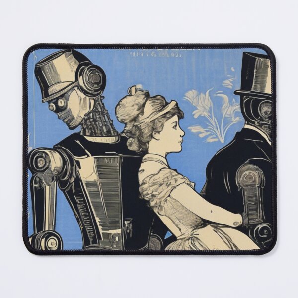 Item preview, Robot Love Art Illustrations from the 1800s | #16 designed and sold by NickWhittleArt.