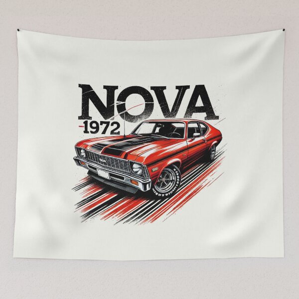Item preview, Red 72 Nova  designed and sold by TheArtOfCar.
