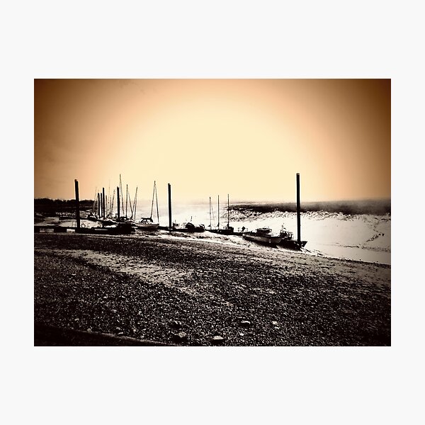 Item preview, Boats at low tide photo  designed and sold by pamadoodle.