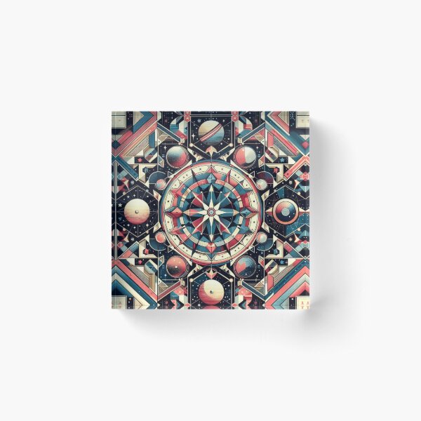Item preview, colorful geometric decorative pattern designed and sold by Dogandesighn.