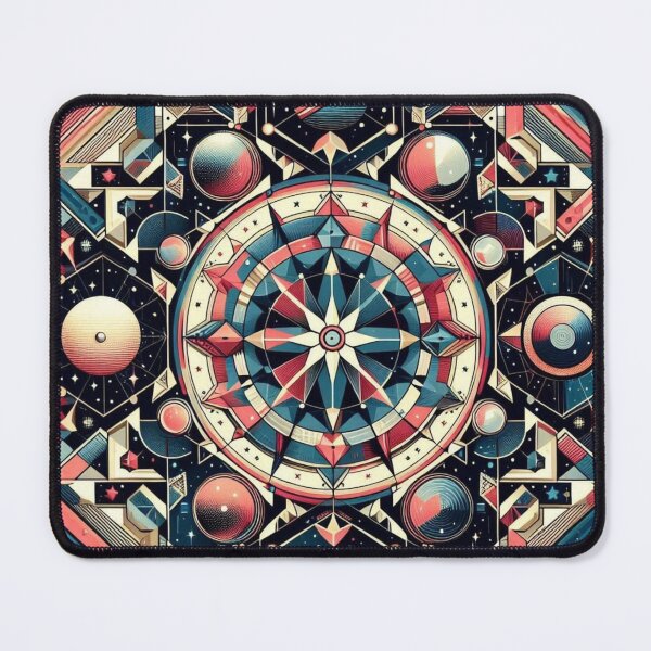 Item preview, colorful geometric decorative pattern designed and sold by Dogandesighn.