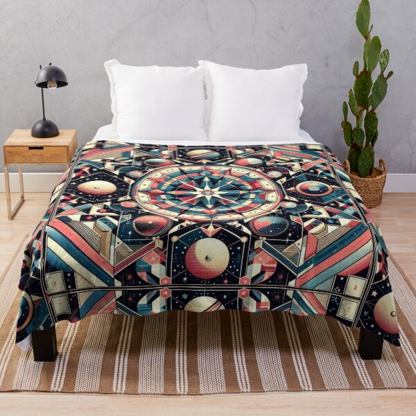 Item preview, colorful geometric decorative pattern designed and sold by Dogandesighn.