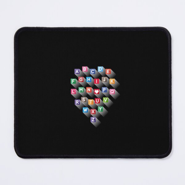 Item preview, Color Block Alphabet Heart Art designed and sold by Zakrytos ★★★★★.