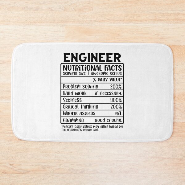 Item preview, Engineer Nutritional Facts designed and sold by TeesYouWant.