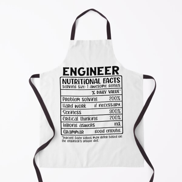Item preview, Engineer Nutritional Facts designed and sold by TeesYouWant.