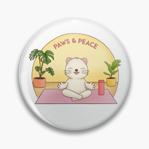 Item preview, A Cute Cat striking a Yoga Pose designed and sold by Doodleooly.