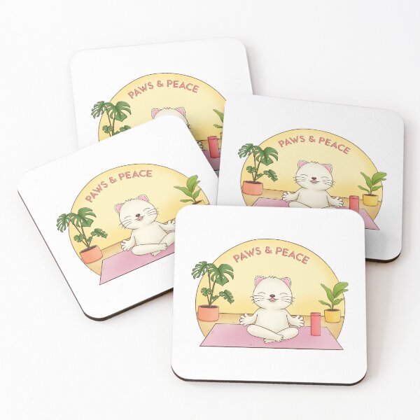 Item preview, A Cute Cat striking a Yoga Pose designed and sold by Doodleooly.