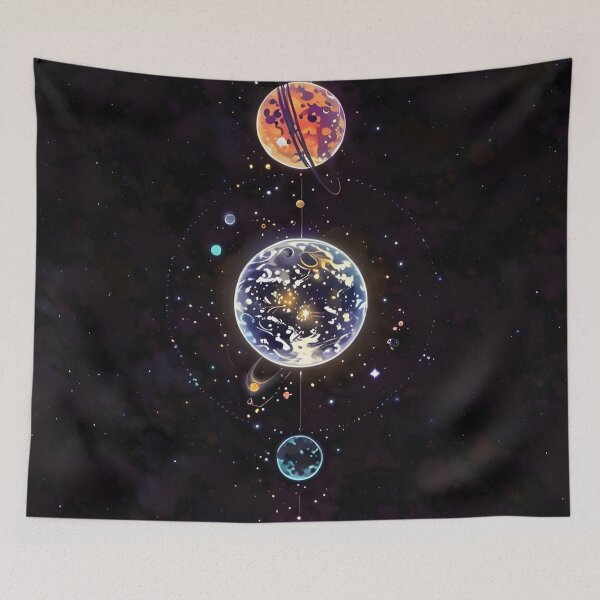 Item preview, Vertical Array of Colorful Planets designed and sold by MOBI-CASE.