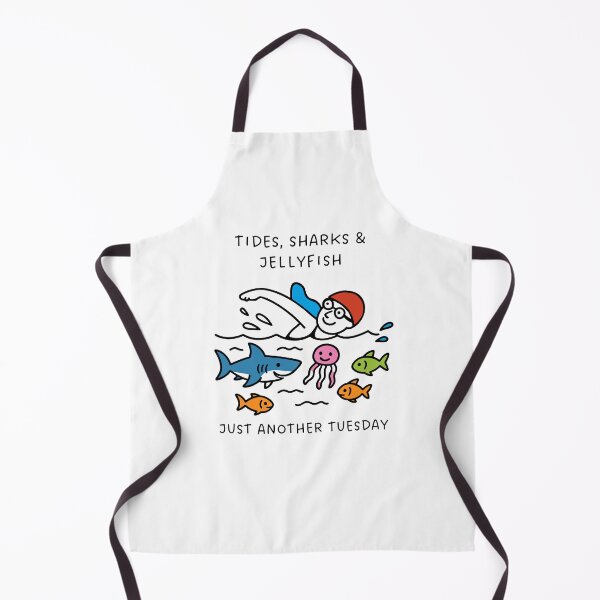 Item preview, Open Water Swimmer Humor Gift - Tides, Sharks & Jellyfish - Just Another Tuesday designed and sold by Open Water Swimming Gifts.
