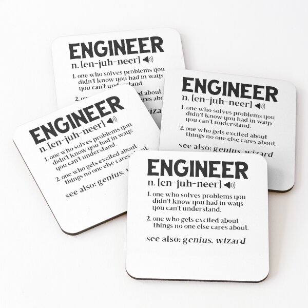 Item preview, En-Juh-Neer Engineer Definition  designed and sold by TeesYouWant.