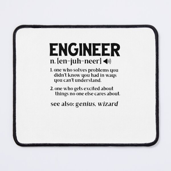 Item preview, En-Juh-Neer Engineer Definition  designed and sold by TeesYouWant.