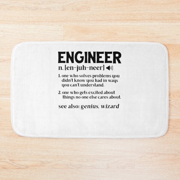 Item preview, En-Juh-Neer Engineer Definition  designed and sold by TeesYouWant.