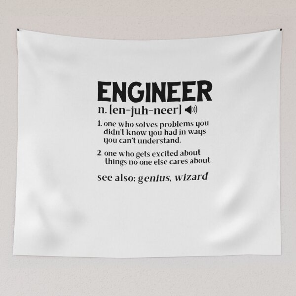 Item preview, En-Juh-Neer Engineer Definition  designed and sold by TeesYouWant.