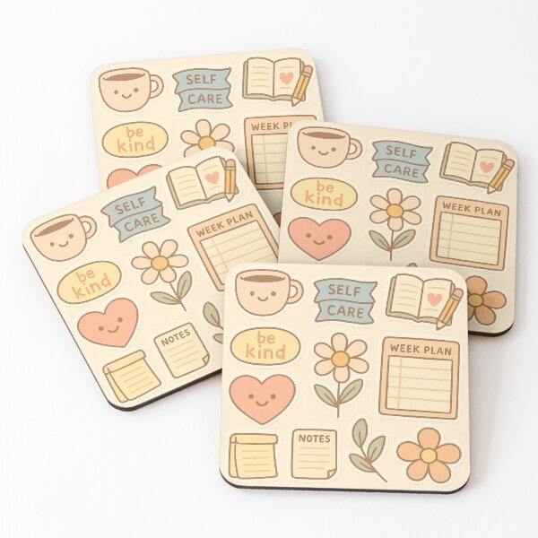 Item preview, Kawaii Journaling Sticker Pack – Cozy Pastel Planner Stickers designed and sold by riadesigns11.