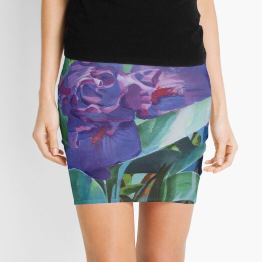 Purple Iris Mini Skirt