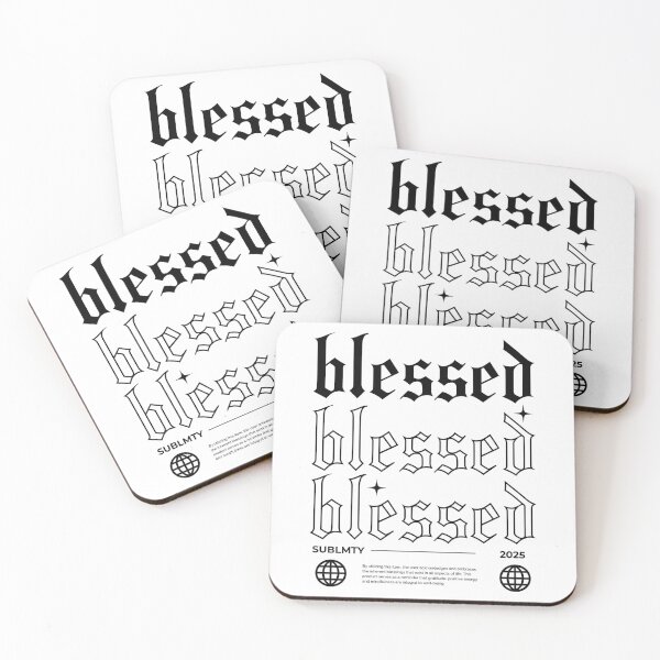Item preview, Blessed Modern Minimal Typography Design - Black designed and sold by SUBLMTY.