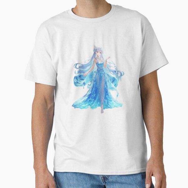 Item preview, Water goddess in anime style designed and sold by ArtiQreate.